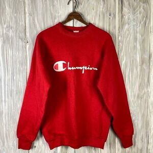 Vintage Champion Crewneck Sweatshirt Spellout Logo Sz L Made in the USA 70s 80s
